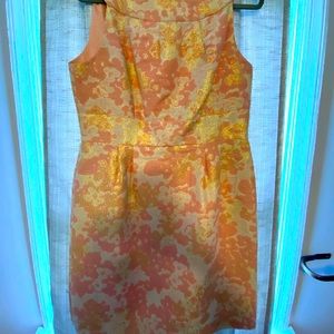 Pink and gold day dress